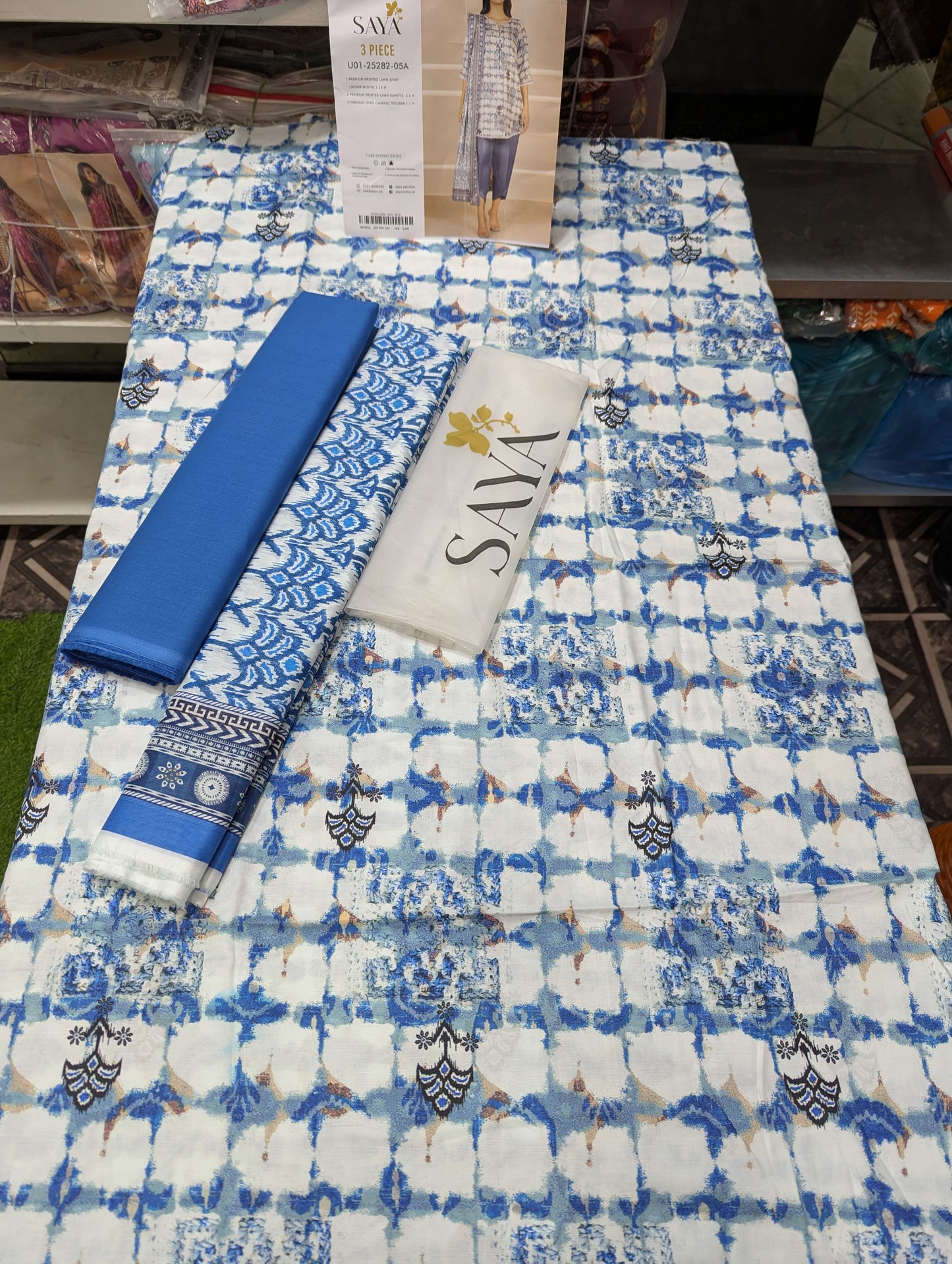 3PC LAWN UNSTICH SYA 6 SUITS BUNDLE