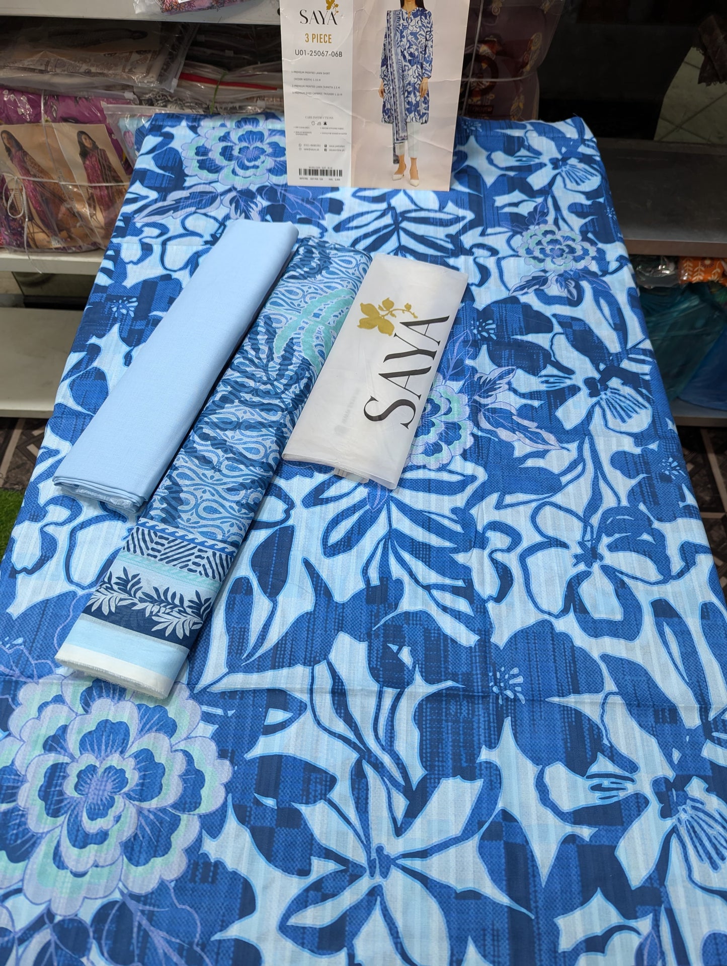 3PC LAWN UNSTICH SYA 6 SUITS BUNDLE