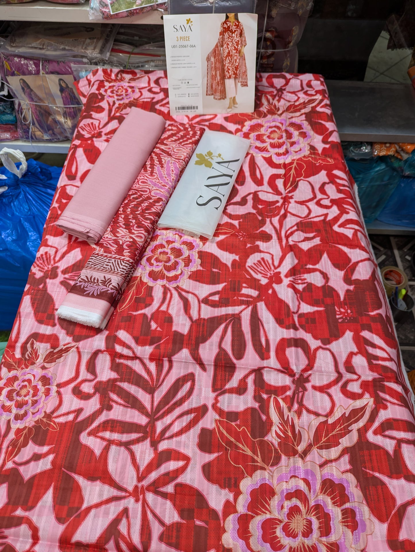 3PC LAWN UNSTICH SYA 6 SUITS BUNDLE