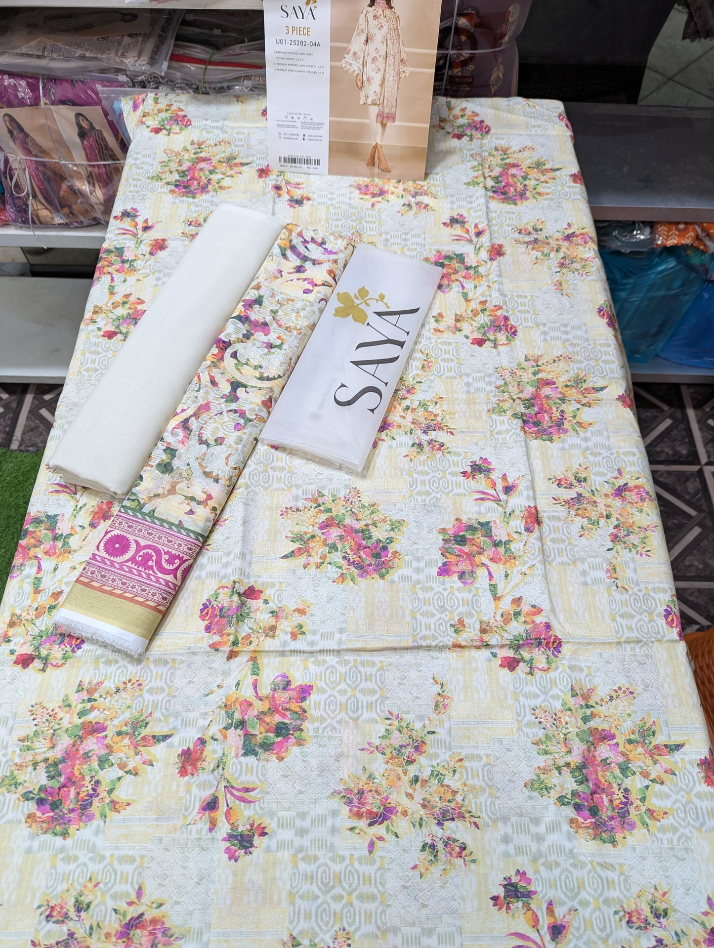 3PC LAWN UNSTICH SYA 6 SUITS BUNDLE