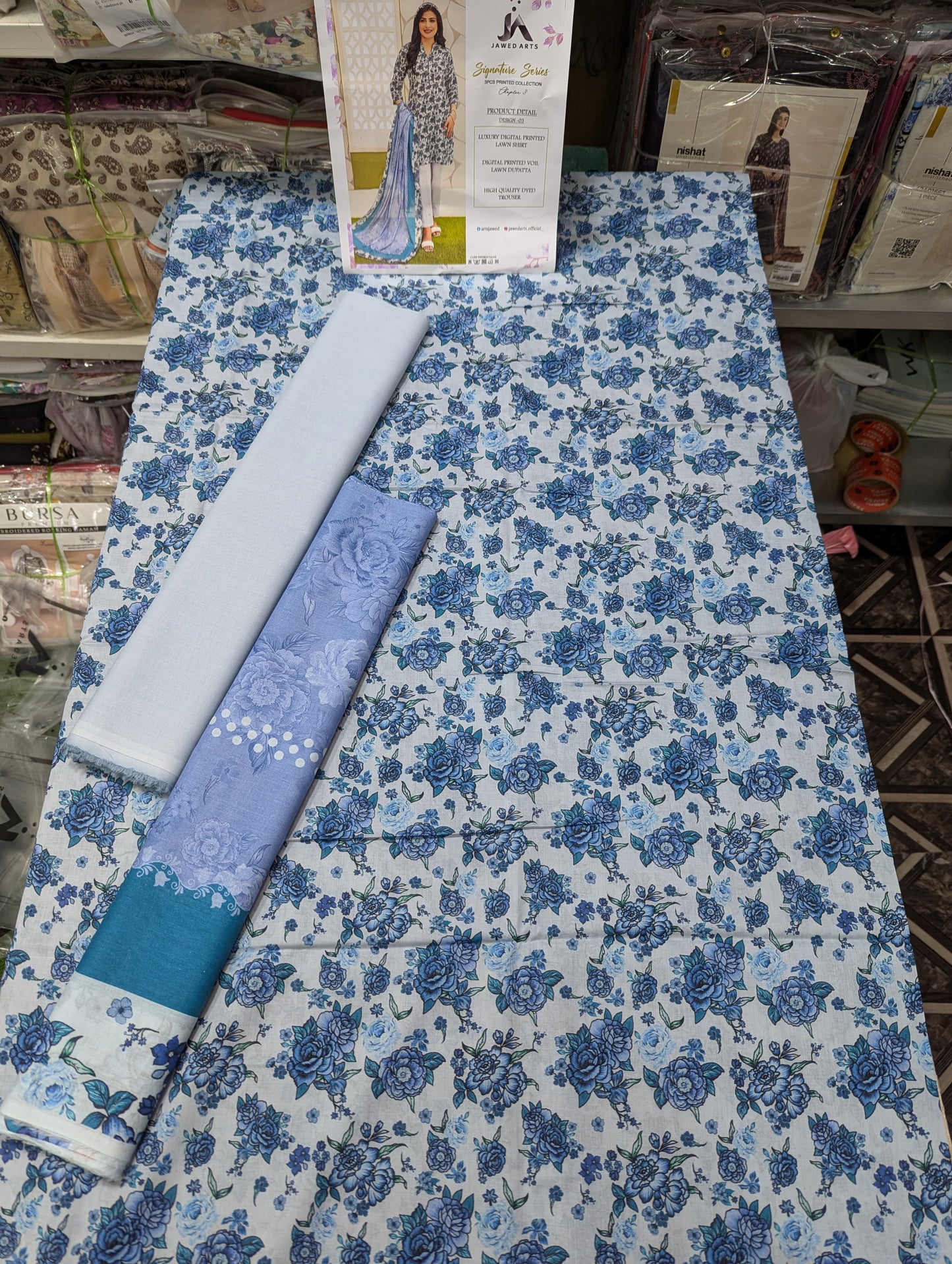 3PC LAWN UNSTICH JA 10 SUITS BUNDLE