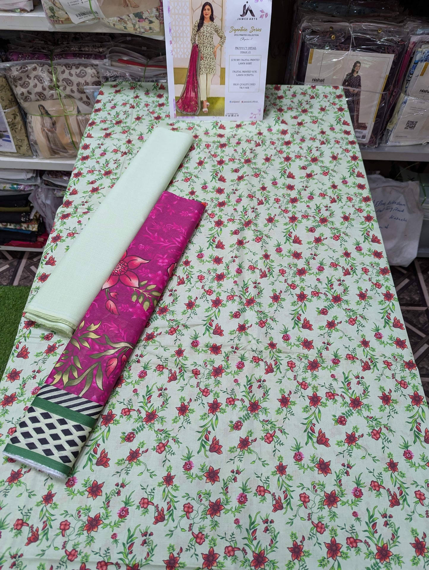 3PC LAWN UNSTICH JA 10 SUITS BUNDLE