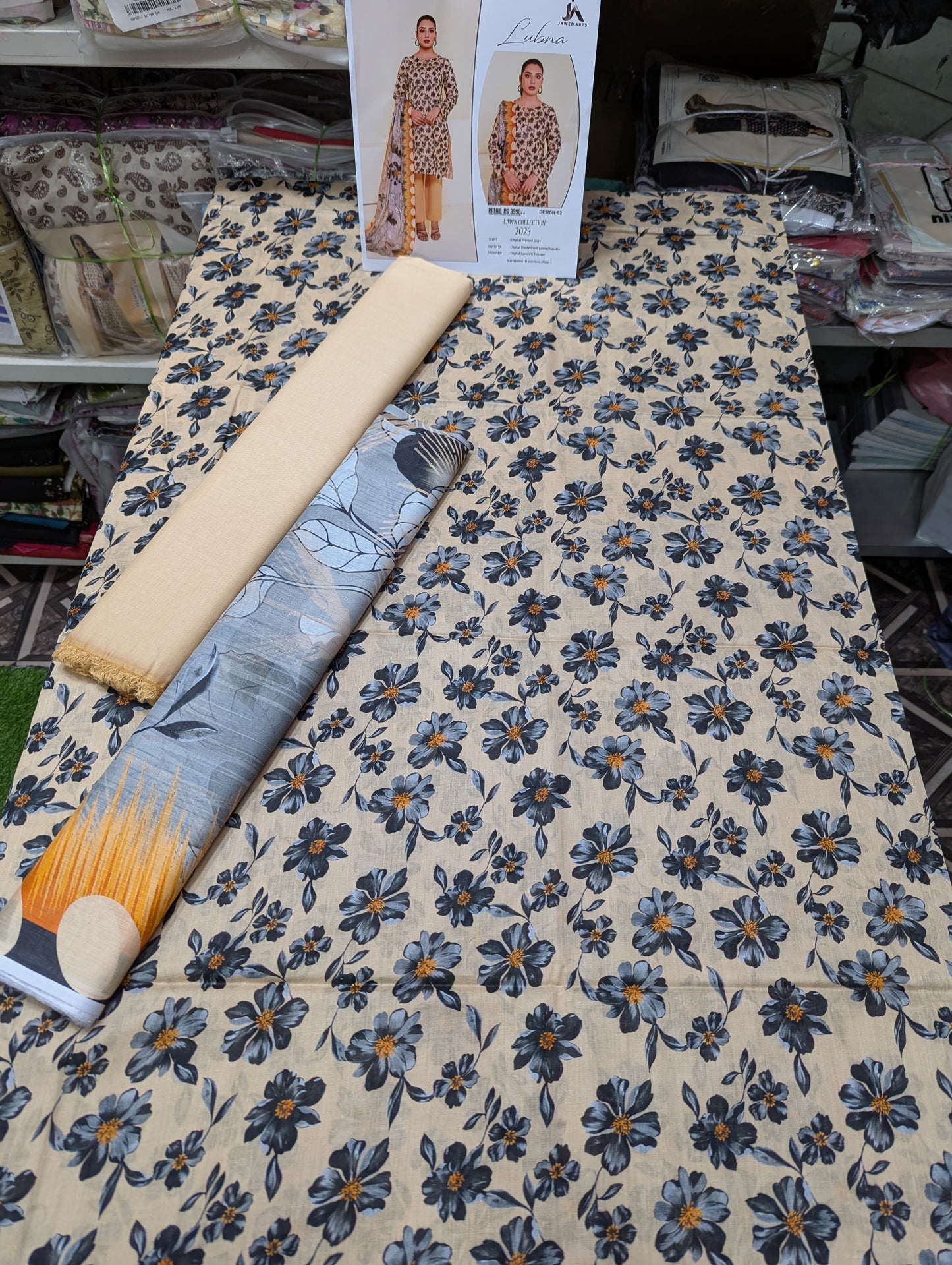 3PC LAWN JA LUBNA SET