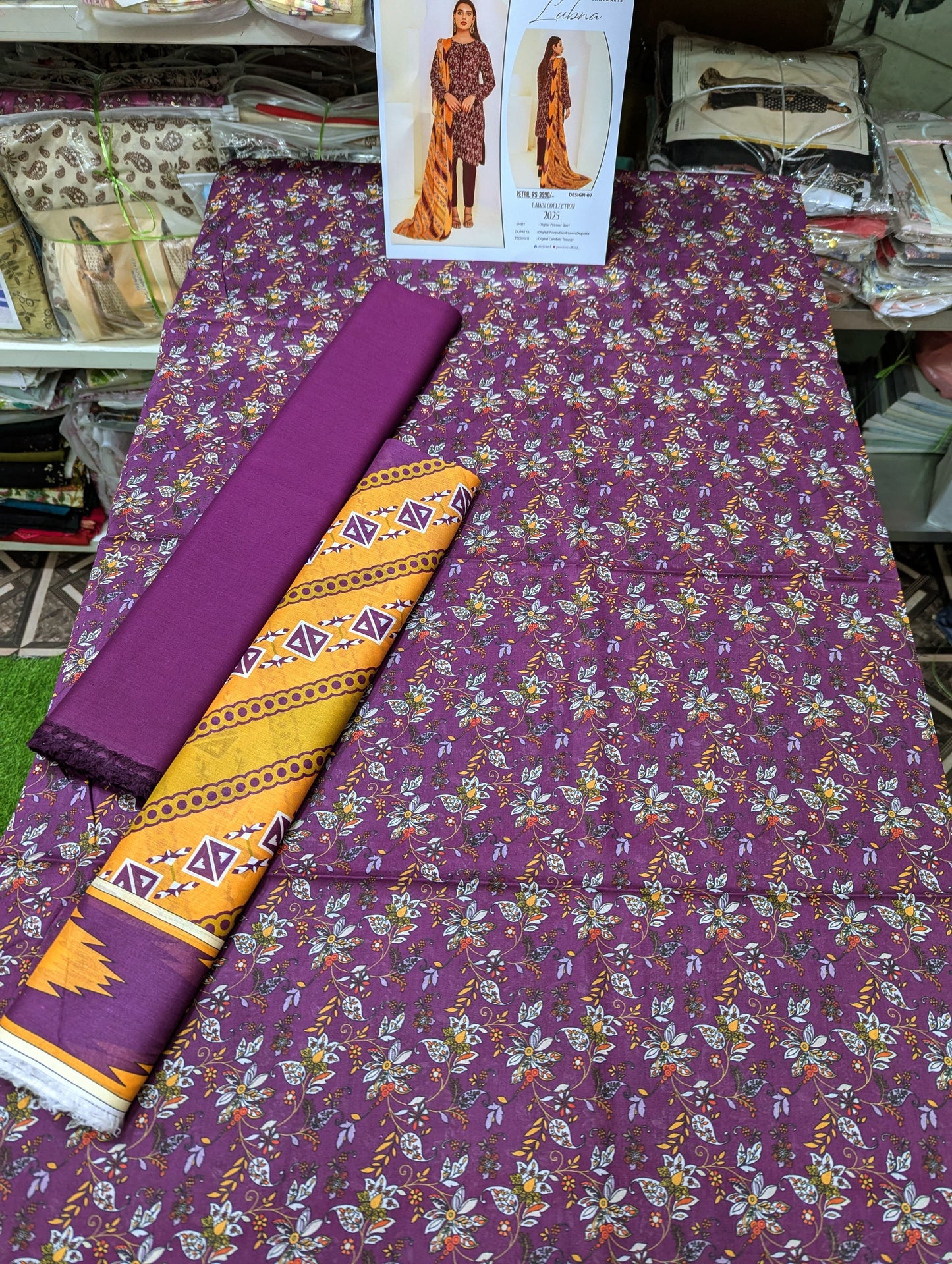 3PC LAWN JA LUBNA SET