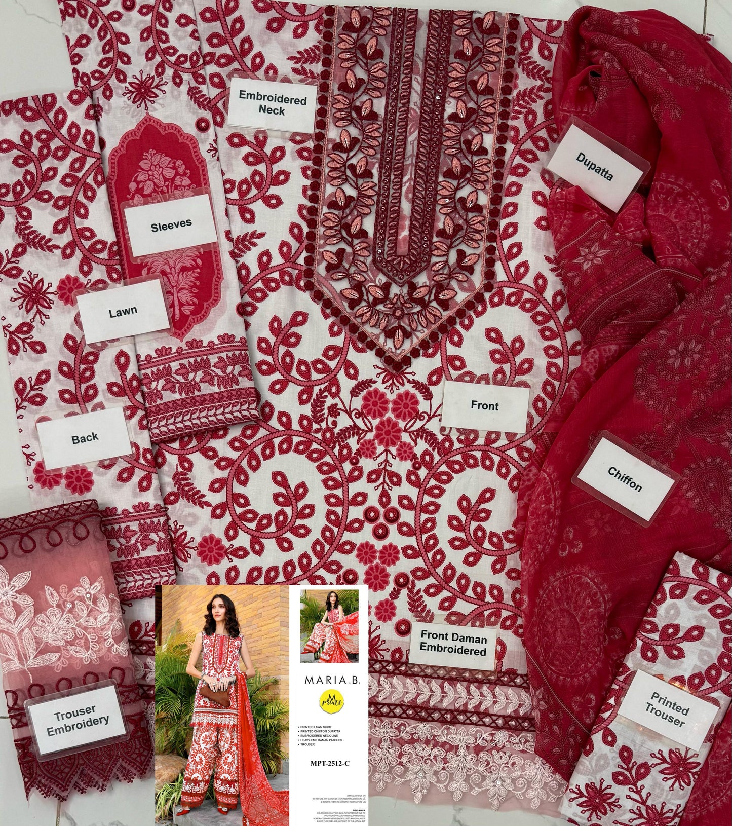 3PC LAWN UNSTICHED EMBROIDED PATCHWORK 02