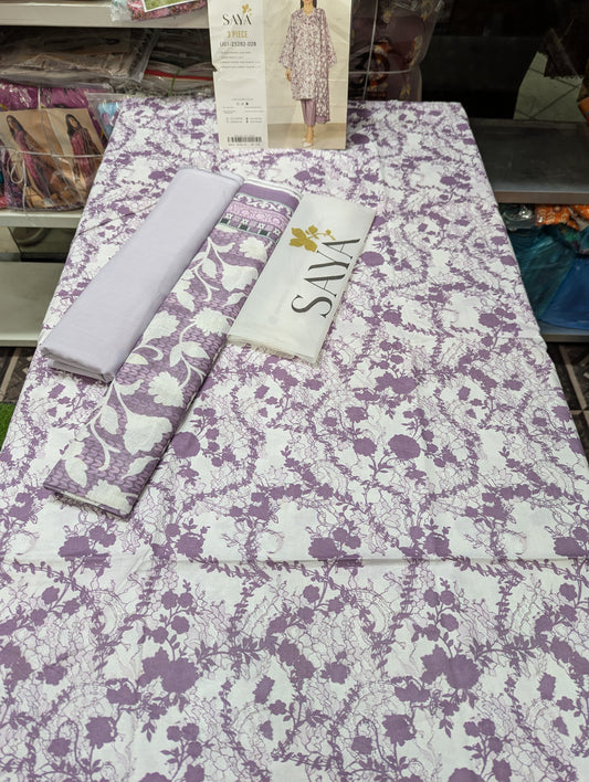 3PC LAWN UNSTICH SYA 6 SUITS BUNDLE