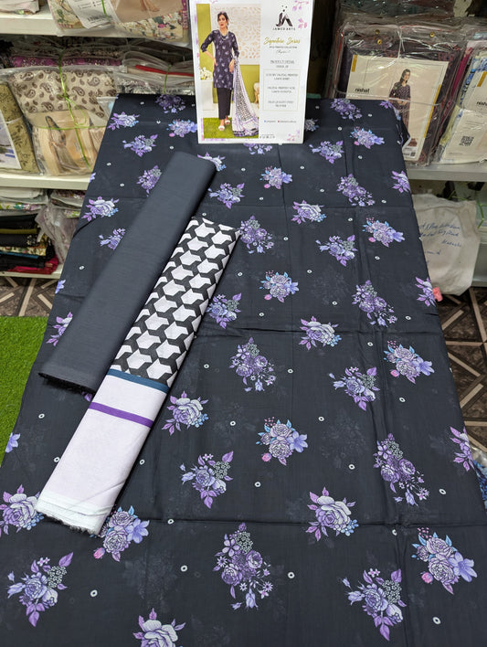 3PC LAWN UNSTICH JA 10 SUITS BUNDLE