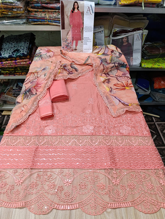 LUXURY LAWN CHICKENKARI D01