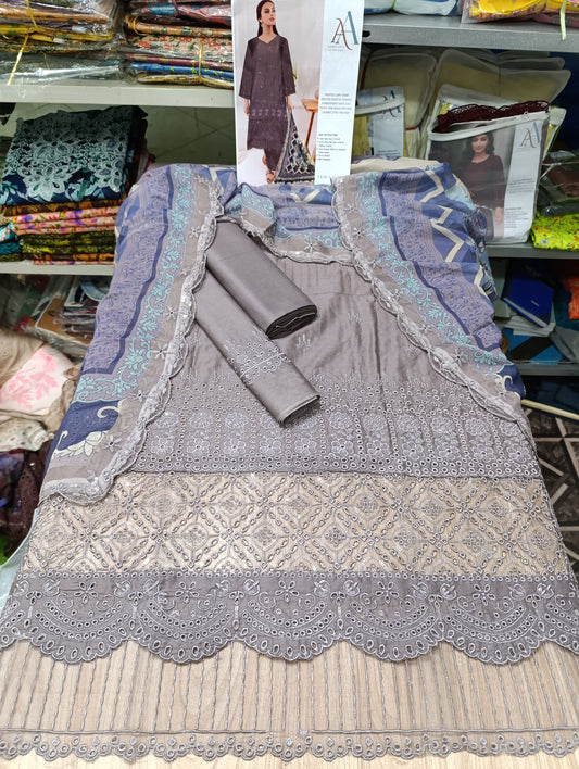 LUXURY LAWN CHICKENKARI D04