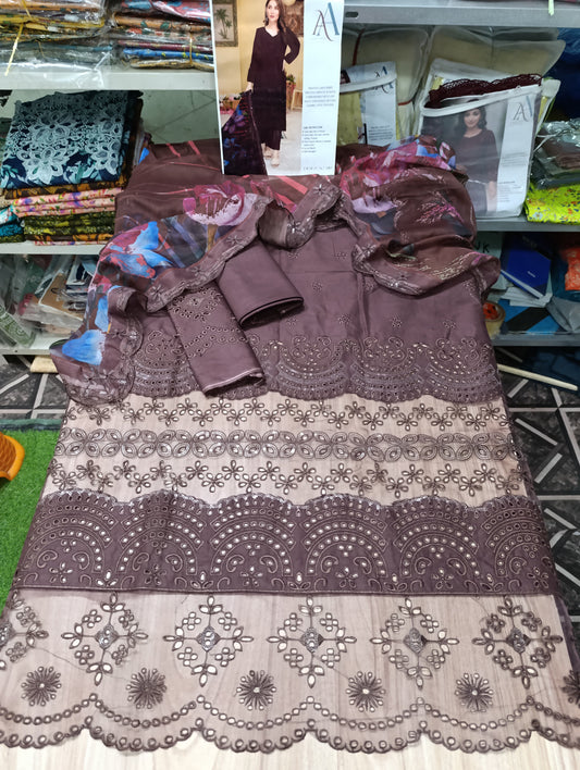 LUXURY LAWN CHICKENKARI D02