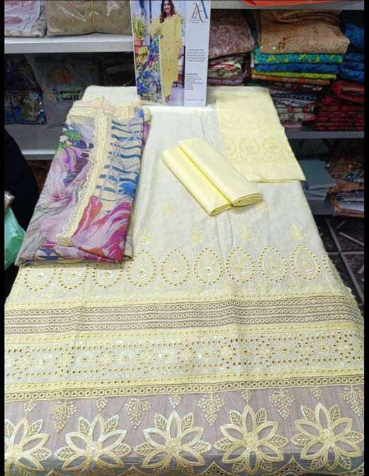 LUXURY LAWN CHICKENKARI D05